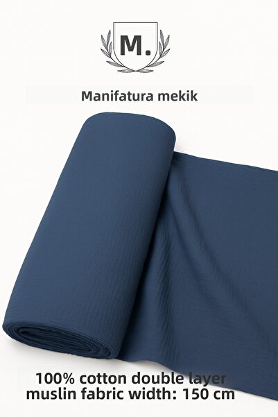 MEKİK MANİFATURA Țesătură de muselină 100% bumbac, cu strat dublu – Lățime 15...