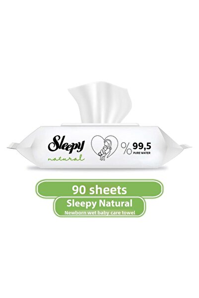 Sleepy مناديل مبللة طبيعية لحديثي الولادة 90 قطعة