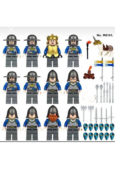 marimari 12Pcs Medieval Soldiers Building Blocks Like the Visual