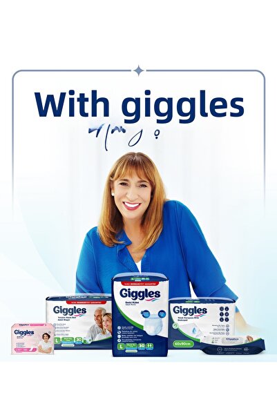 giggles Pantyhose Adult Patient Diapers Medium Size m Size 30 Lu