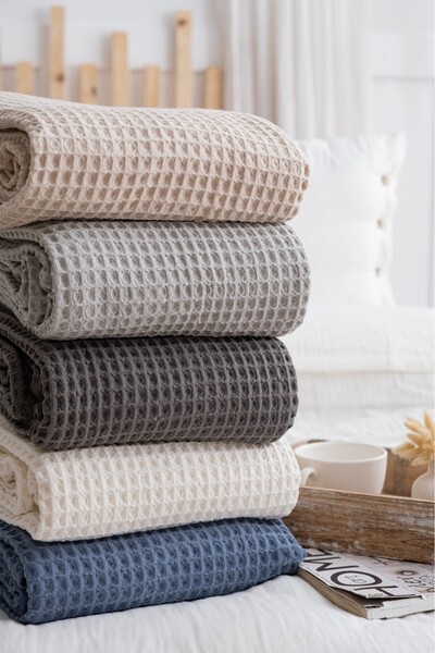 Dokubba - 100% Cotton Double Pike - 210 X 230 cm Pike - Waffle Pike