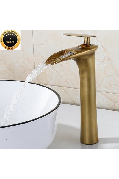 OEM صنبور حوض الحمام الملون بنموذج الشلال العتيق، ضمان 7 سنوات مستورد