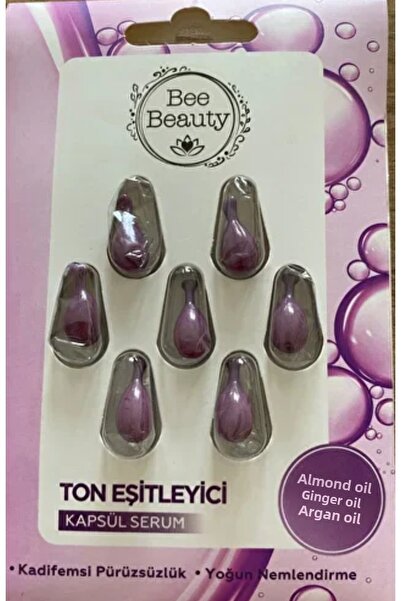 Bee Beauty كبسولات مصل توحيد لون البشرة، عبوة من 7 كبسولات