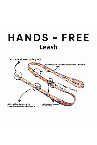 PATİMİO Spring Hands-Free Walking Strap Leash