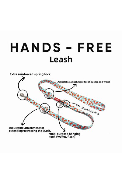 PATİMİO Watermelon Hands-Free Walking Strap Leash