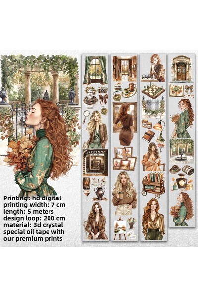 Onwize ملصق فني لصور الطبيعة ثلاثية الأبعاد من الكريستال - شريط زيت خاص - شري...