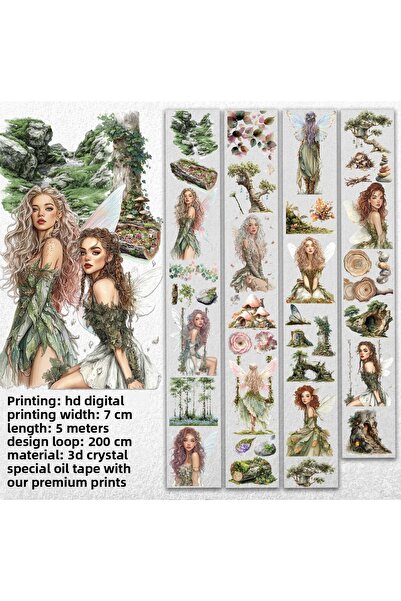 Onwize دفتر القصاصات: قصة الجنية - شريط زيت خاص ثلاثي الأبعاد من الكريستال - ...