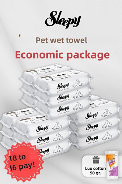Sleepy اشتري 18 وادفع 16 منديلًا للحيوانات الأليفة