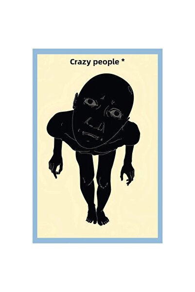 Hi Kami الناس المجنونون - من يتغيرون العالم بعض الشيء مجنونون |   بطاقة ملاحظات هدية مزخرفة ممتعة |   10x15 سم