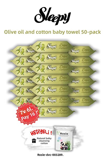Sleepy اشتري 19 واحصل على 16 مجانًا مناديل مبللة للأطفال بزيت الزيتون والقطن ...