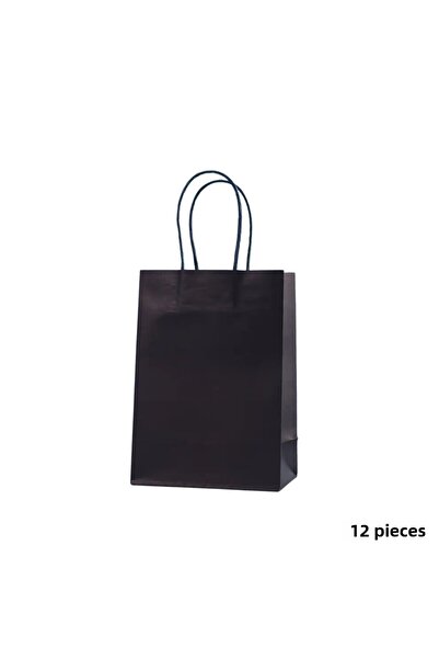 roco paper مجموعة أكياس ورقية صغيرة بمقبض ملتوي - 12 قطعة، للحفلات، أعياد الم...