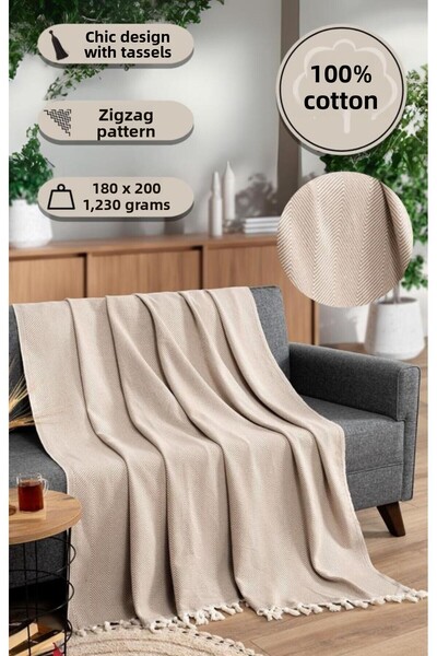 MODALİN Blanket Cotton Miren 180X200 cm
