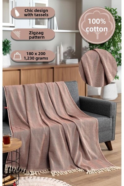 MODALİN Blanket Cotton Miren 180X200 cm