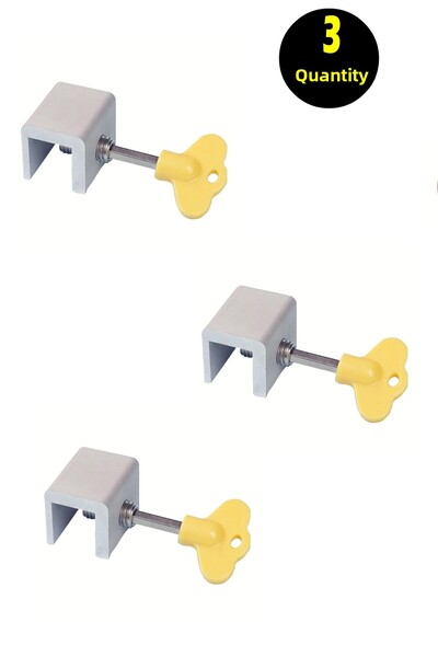 usin 3Pcs Adjustable Sliding Casement Door Window Glass Balcony Lock - Screw Lock