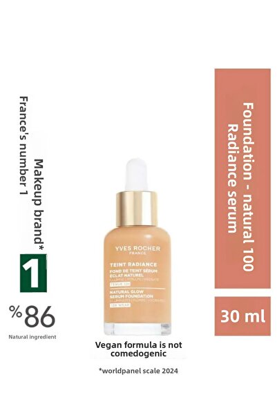 Yves Rocher Radiance Effect Serum Foundation – Contains Hyaluronic Acid, Tein...