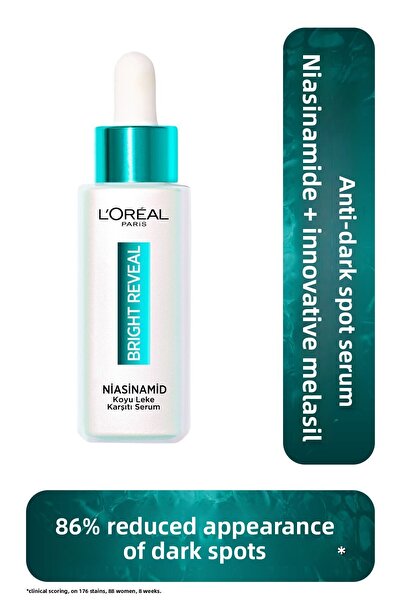 L'Oreal Paris Bright Reveal, Sun, Effective Anti-Aging Dark Spot Serum 10% Ni...