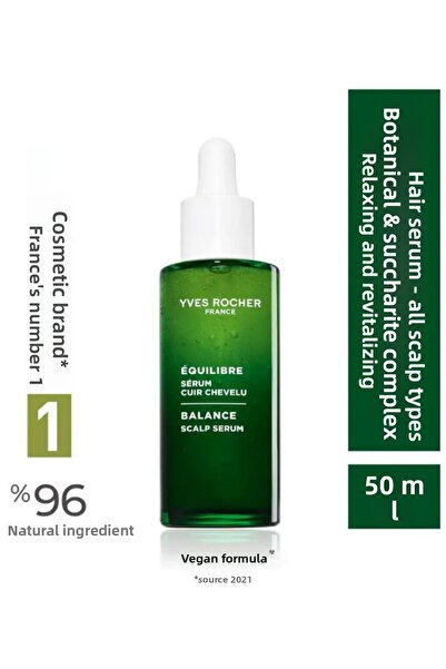 Yves Rocher Herbal Hair Serum – Balancing Treatment for All Hair Types with B...