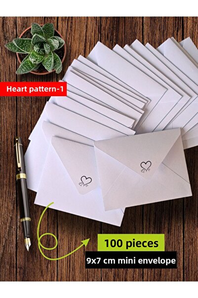 Sweex 100 قطعة مغلف أبيض صغير 9x7 سم، للمناسبات الخاصة والهدايا والملاحظات وبطاقات الزهور والمفاجآت