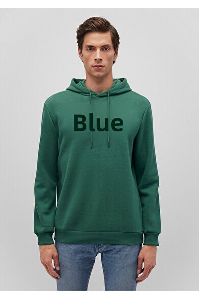 Mavi Zelená mikina s kapucí s potištěným logem 0610941-71874