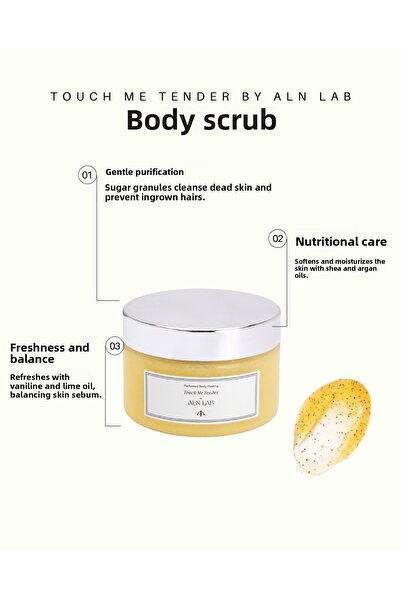 ALN LAB COSMETİC مقشر الجسم من ALN Lab – مرطب، مغذي، مزيل للشعر المتلاشى، منق...