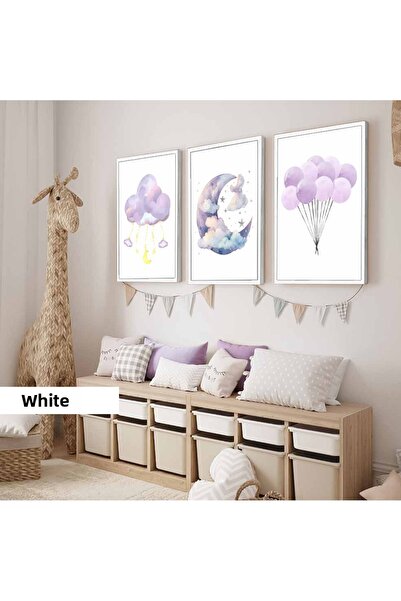 Harikabirev Детска стая Дневна - Минималистичен модерен бохемски СОФТ ЛИЛАВ Б...