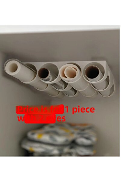 Aaron Boriss Kitchen Roll Organizer |   Greaseproof Paper, Foil, Cling Film (1 Piece with 2 Compartments)