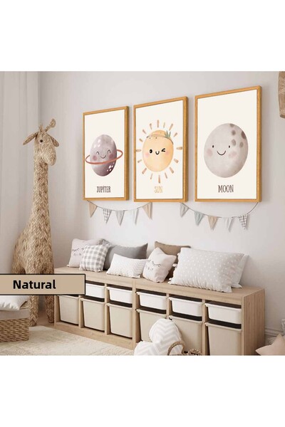 Harika bir ev Camera copilului Living Room-Minimalist Modern Boho TEMĂ PLANET...