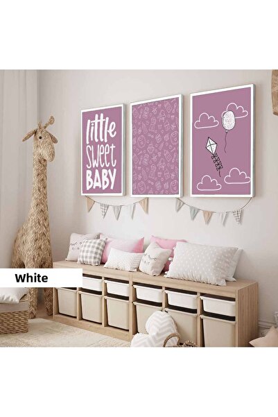 Harika bir ev Camera copiilor Living Room-Minimalist Modern Boho TEMA ROZ MOA...