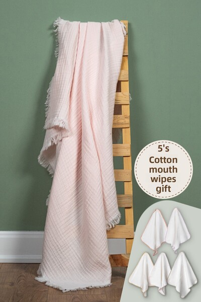 Lamonde 100X110 cm 4 Layer 100% Cotton Children's Muslin Blanket