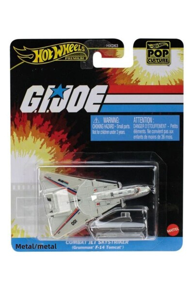HOT WHEELS Premium - Avion de luptă G.I.JOE Sky Striker (1/64) Grumman F-14 T...
