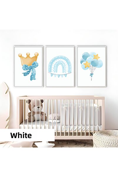 Harika bir ev Παιδικό δωμάτιο Σαλόνι-Μινιμαλιστικό Μοντέρνο Μποέμικο Μπλε Σχε...