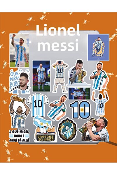 Hediyeni Al مجموعة ملصقات ليونيل ميسي |   ملصق للكمبيوتر المحمول والدفتر والتابلت والهاتف ودفتر الملاحظات ومجلة البوليت