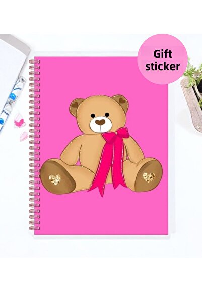 Panda A5 Spiral School Notebook 80 Sheets - Lined