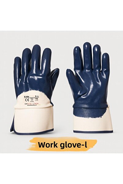 NZB Oilfield Work Gloves Nitrile Coated Thick Protection Construction Industry Hand Gloves L (1 Pair) Size 9