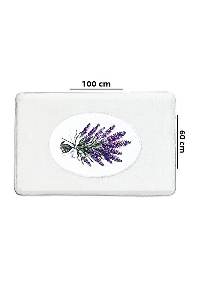 Chilai Home Lavmore Single Embroidered Plush Bath Mat 60X100Cm