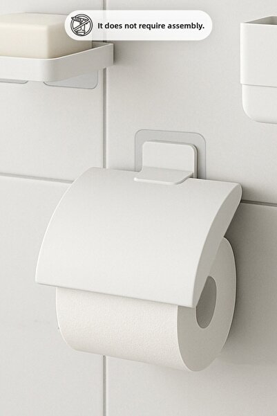 Prima Nova Αυτοκόλλητη θήκη χαρτιού υγείας Moliette - Λευκή