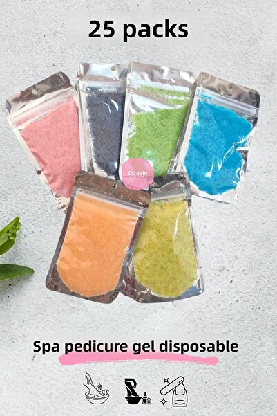DR.RAİN مجموعة جل العناية بالأقدام في السبا مكونة من 25 قطعة - للاستخدام مرة ...