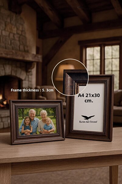 Raven Art Studio إطار وثائق ومصورات وملصقات من نوع Madame مقاس A4 (21 سم × 30 سم) مصنوع من زجاج البليكسي غير القابل للكسر