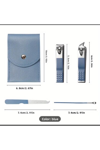 ORGANICYOU Yangilang Foot&Hand&Nail Care Set > Stainless Steel Nail Clippers, Ear Spoon, Nail File