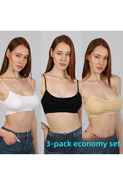 Şenay Women's Sports Bra 3-Pack Economic Pack
