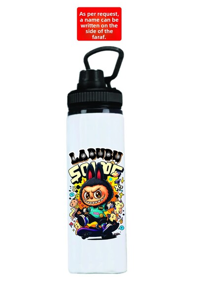 DKDZ SHOP Labubuuu Printed Metal Water Bottle 850ml.