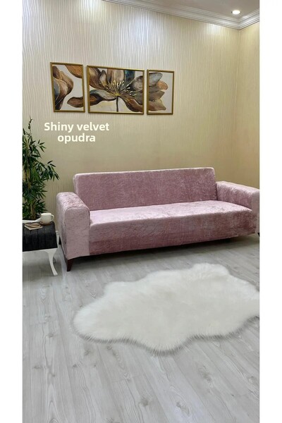 EJMEL Set de huse pentru scaune din catifea elastică 3 31 1 | Husa pentru canapea | Husa pentru canapea extensibila FLEXIBIL