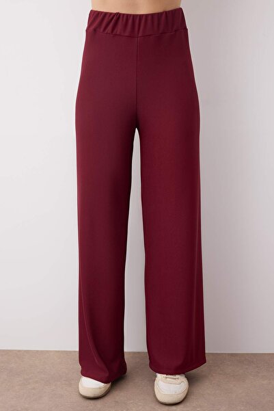 Trendyol Collection Burgundy Knitted Bottom - Top Set Twoss25Au00135