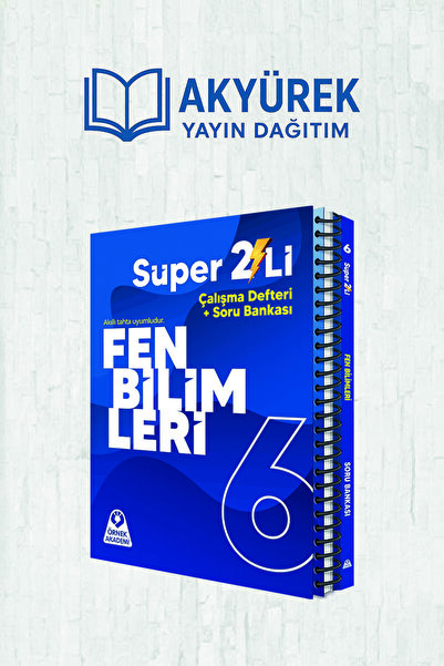 Örnek Akademi Yayınları Örnek Akademi 6.SINIF SÜPER 2Lİ FEN BİLİMLERİ