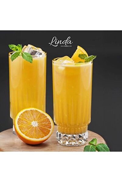 YzHome Set of 6 Crystal Glass Soft Drink Cups Mug 270ml