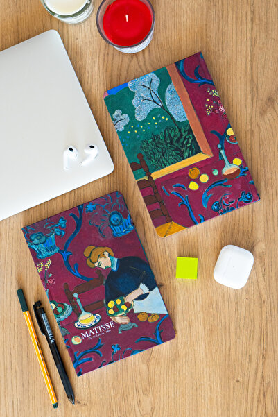 Be Online Art Collection Matisse The Red Room Not Defteri - Sert Kapak A5 Noktalı Defter 14x21 cm