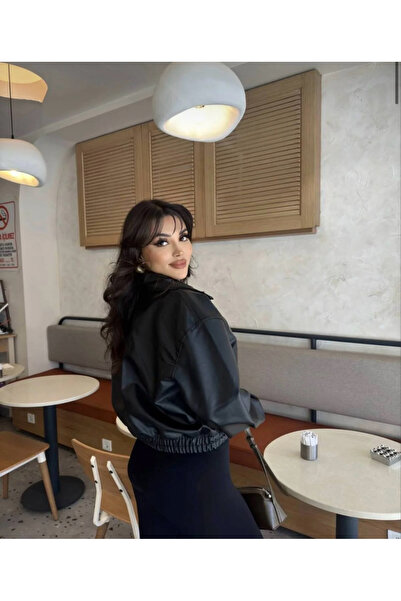 çerme New Season Bomber Leather Jacket