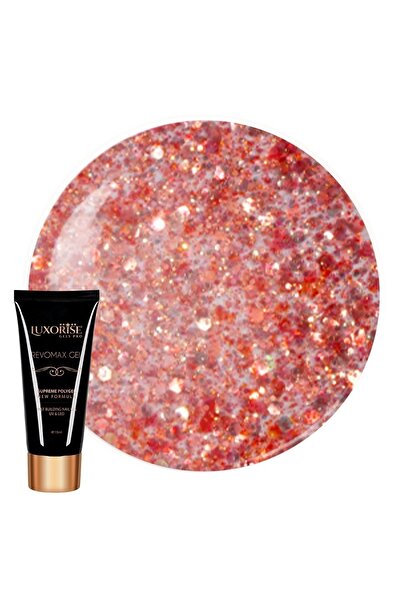 LUXORISE Polygel REVOMAX GEL LUXORISE Fire Crystal, 15ml