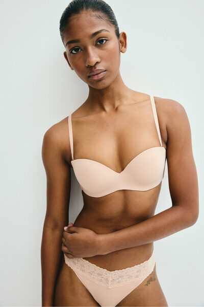 H&M Dolgulu Mikrofiber Balkonet Sütyen