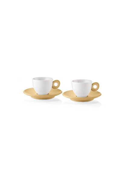 GUZZİNİ Everyday Set of 2 Espresso Cups Mustard 9X12.5Cm